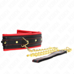 Halskette mit Schwammkunstlederband Modell 2 Verstellbar 37-54 cm X 3 cm von Kink Collar & Gag | Fesselliebe.de