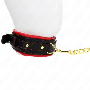 Halskette mit Schwammkunstlederband Modell 2 Verstellbar 37-54 cm X 3 cm von Kink Collar & Gag