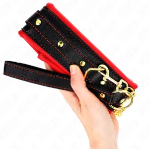 Halskette mit Schwammkunstlederband Modell 2 Verstellbar 37-54 cm X 3 cm von Kink Collar & Gag