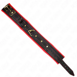 Halskette mit Schwammkunstlederband Modell 2 Verstellbar 37-54 cm X 3 cm von Kink Collar & Gag