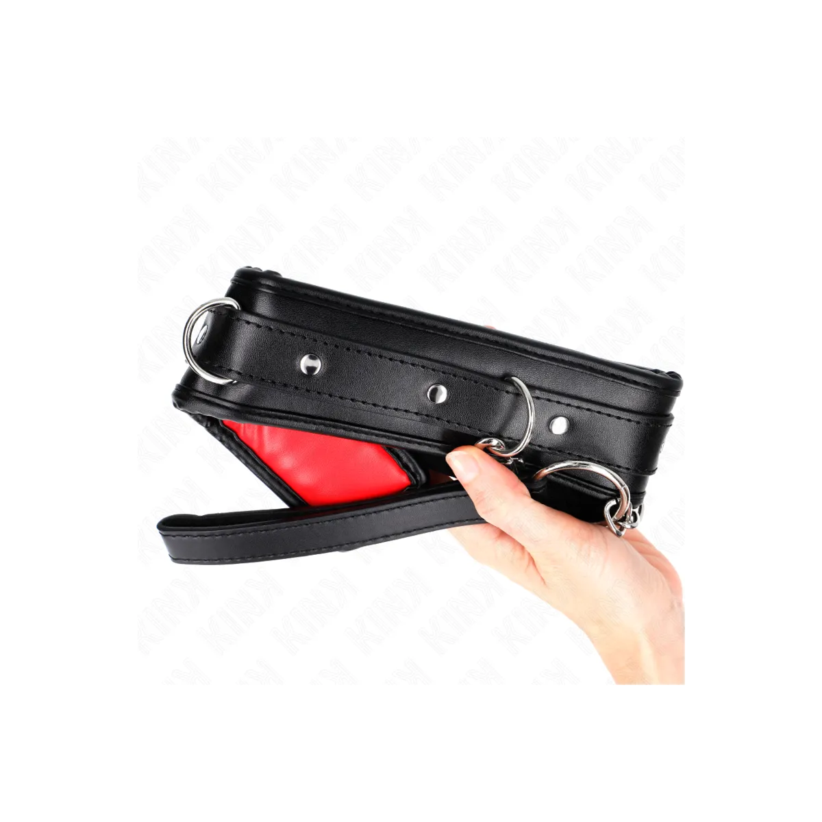 Halskette mit Schwammkunstlederband Modell 3 Verstellbar 37-54 cm X 3 cm von Kink Collar & Gag | Fesselliebe.de