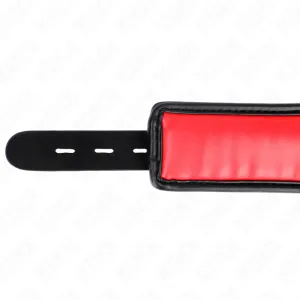 Halskette mit Schwammkunstlederband Modell 3 Verstellbar 37-54 cm X 3 cm von Kink Collar & Gag