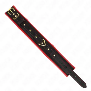 Halsband mit Leine aus Einfacher Stoff, Verstellbar 33-48 cm X 5,7 cm von Kink Collar & Gag