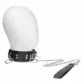 3-Ring-Sklaverei-Halskette mit Band 80 cm 53 X 5 cm von Kink Collar & Gag
