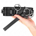 3-Ring-Sklaverei-Halskette mit Band 80 cm 53 X 5 cm von Kink Collar & Gag