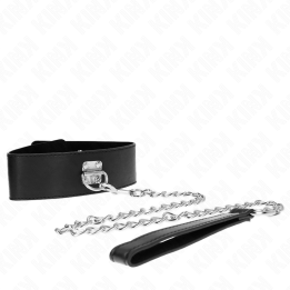 Basismodell Halsband mit Leine 65 cm Modell 0 von Kink Collar & Gag | Fesselliebe.de