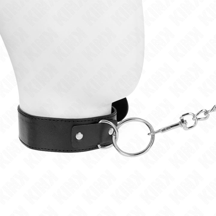 Basismodell Halsband mit Leine Modell 4 Verstellbar 36-43 cm von Kink Collar & Gag | Fesselliebe.de