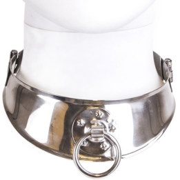 Rückhaltehalsband mit Ring von Metal Hard | Fesselliebe.de