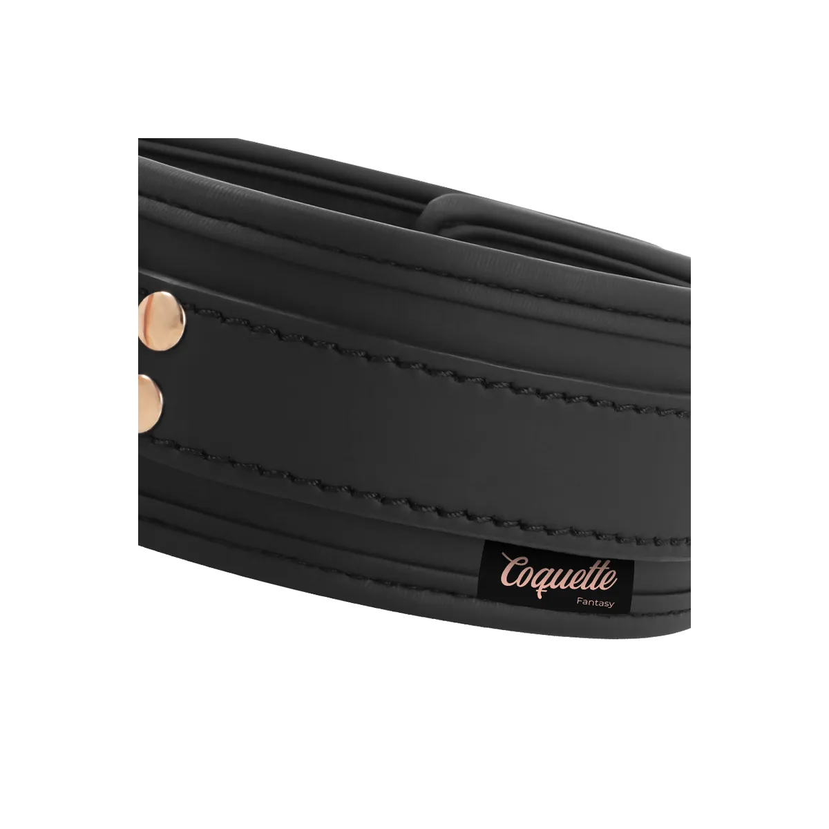Fantasy-Halskette aus Veganem Leder mit Riemen und Neoprenfutter von Coquette Fantasy | Fesselliebe.de