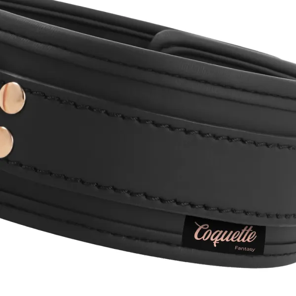 Fantasy-Halskette aus Veganem Leder mit Riemen und Neoprenfutter von Coquette Fantasy | Fesselliebe.de