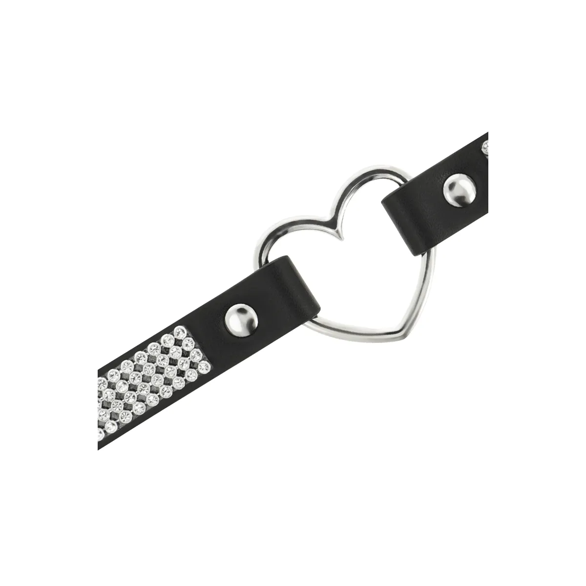 Veganes Leder-Halsband mit Herz von Coquette Accessories | Fesselliebe.de