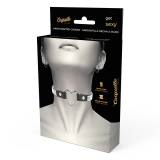 Veganes Leder-Halsband mit Herz von Coquette Accessories | Fesselliebe.de