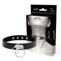 Doppelring-Halsband aus Veganem Leder von Coquette Accessories