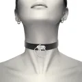 Doppelring-Halsband aus Veganem Leder von Coquette Accessories