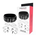 Halsband mit Nippelklammern Schwarz von Darkness Bondage