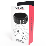 Halsband mit Nippelklammern Schwarz von Darkness Bondage | Fesselliebe.de