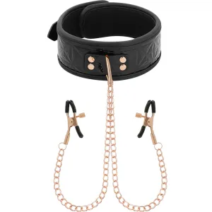 Halsband mit Nippelklemmen von Begme Black Edition | Fesselliebe.de