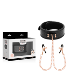 Halsband mit Nippelklemmen von Begme Black Edition | Fesselliebe.de