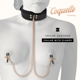 Fantasy-Nippelklemmen-Halskette mit Neoprenfutter von Coquette Fantasy | Fesselliebe.de