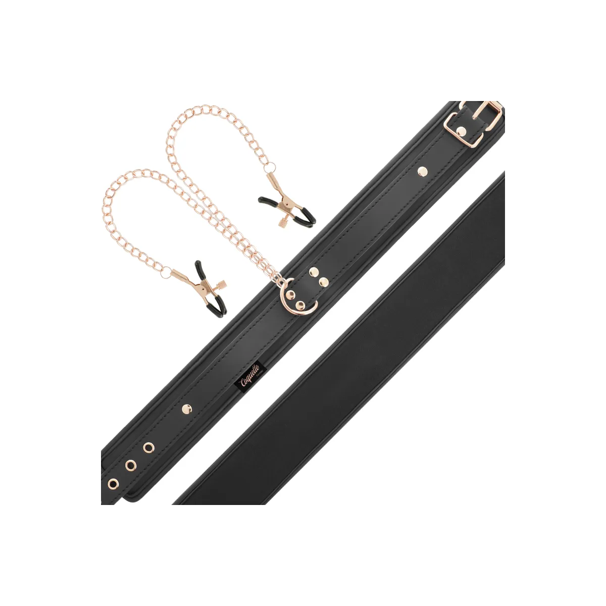 Fantasy-Nippelklemmen-Halskette mit Neoprenfutter von Coquette Fantasy | Fesselliebe.de