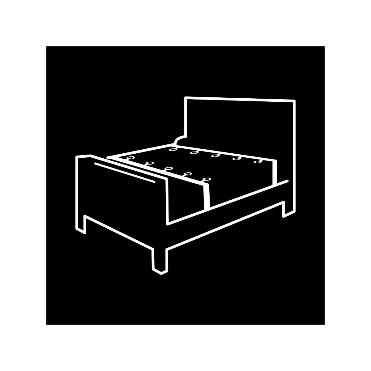 Luxus-Bettband-Set mit Noprene-Futter von Fetish Submissive Bondage | Fesselliebe.de