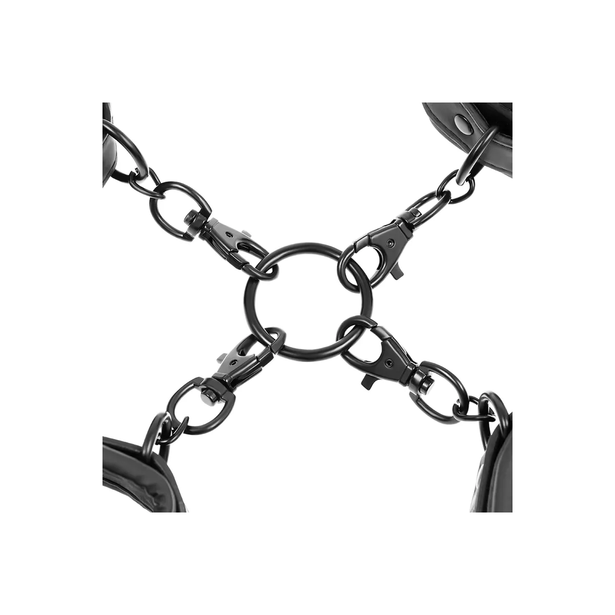 Hand- und Knöchel-Handschellen-Set mit Noprene-Futter von Fetish Submissive Bondage | Fesselliebe.de