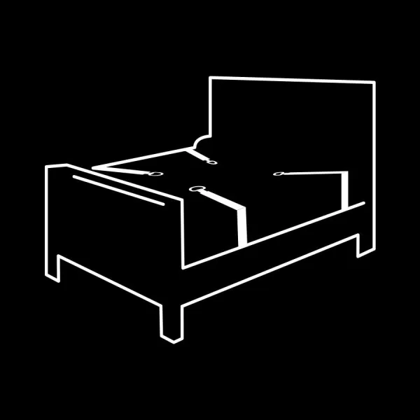 Set aus Handschellen und Krawatten mit Noprene-Futter von Fetish Submissive Bondage | Fesselliebe.de