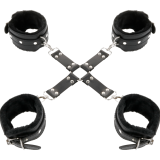 Lederhandschellen für Füsse und Hände Schwarz von Darkness Bondage | Fesselliebe.de