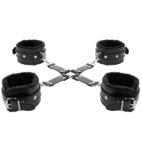 Lederhandschellen für Füsse und Hände Schwarz von Darkness Bondage | Fesselliebe.de