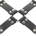 Lederhandschellen für Füsse und Hände Schwarz von Darkness Bondage