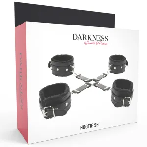 Lederhandschellen für Füsse und Hände Schwarz von Darkness Bondage