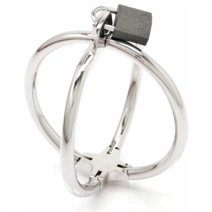 Criss-Cross-Handschellen aus Edelstahl von Metal Hard | Fesselliebe.de
