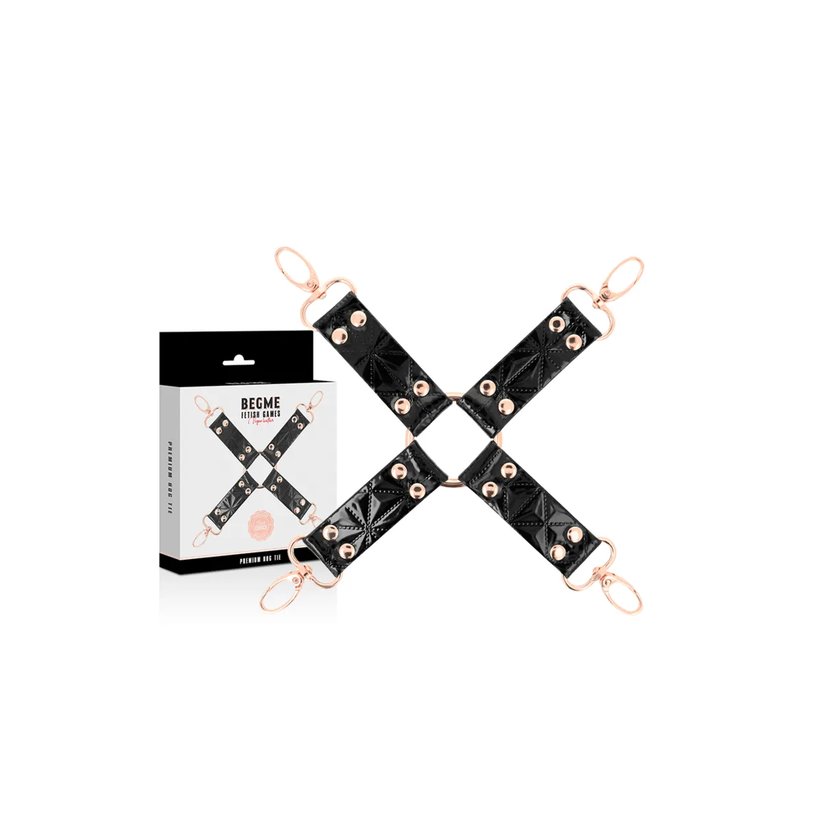 Vegane Leder-Hog-Krawatte von Begme Black Edition | Fesselliebe.de