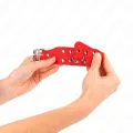 Armbänder mit Doppelter Reihe Verstellbarer Nieten Rot von Kink Wrist Restraint