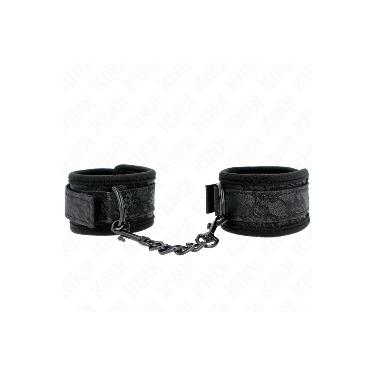 Dark Lace Cuffs Neoprene Handgelenk Manschetten Verstellbar Schwarz 20-29 cm X 5 cm von Kink Wrist Restraint | Fesselliebe.de