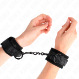 Dark Lace Cuffs Neoprene Handgelenk Manschetten Verstellbar Schwarz 20-29 cm X 5 cm von Kink Wrist Restraint | Fesselliebe.de