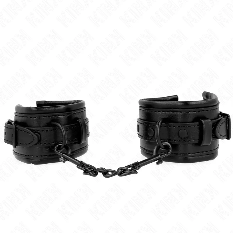 Handgelenkfesseln Schwarz Verstellbar 20-30 cm X 6 cm von Kink Wrist Restraint | Fesselliebe.de