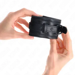 Handgelenkfesseln Schwarz Verstellbar 20-30 cm X 6 cm von Kink Wrist Restraint