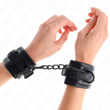 Handgelenkfesseln Schwarz Verstellbar 20-30 cm X 6 cm von Kink Wrist Restraint | Fesselliebe.de