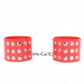 Handgelenkfesseln mit Druckverschluss Rot Verstellbar 19-24 cm X 5,5 cm von Kink Wrist Restraint