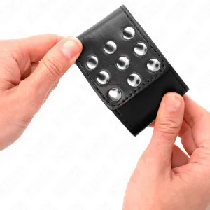 Handgelenkfesseln mit Druckverschluss Schwarz Verstellbar 19-24 cm X 5,5 cm von Kink Wrist Restraint