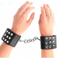 Handgelenkfesseln mit Druckverschluss Schwarz Verstellbar 19-24 cm X 5,5 cm von Kink Wrist Restraint