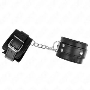 3 D-Ring Handgelenkfesseln Verstellbar Schwarz 17,5-25 cm X 6 cm von Kink Wrist Restraint
