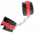 Handgelenkfesseln Schwarz mit Rotem Gürtel Verstellbar 17-28 cm X 6 cm von Kink Wrist Restraint