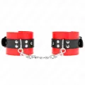 Handgelenkfesseln Rot mit Schwarzem Gürtel Verstellbar 17-28 cm X 6 cm von Kink Wrist Restraint