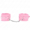 Premium gefütterte Handgelenkfesseln Rosa mit Rosa Gürtel Verstellbar 17-29 cm X 6 cm von Kink Wrist Restraint
