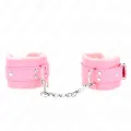 Handgelenkfesseln Rosa mit Rosa Gürtel Verstellbar 17-29 cm X 6 cm von Kink Wrist Restraint