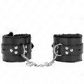 Fesseln mit Quadratischen Löchern, Schwarz und Schwarz, Gürtel 17-29 cm X 6 cm von Kink Wrist Restraint
