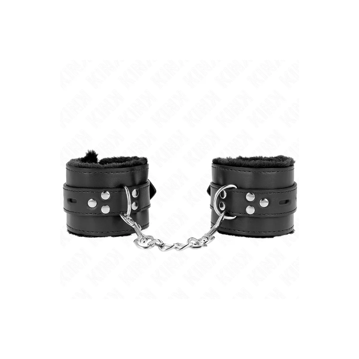 Fesseln mit Quadratischen Löchern, Schwarz und Schwarz, Gürtel 17-29 cm X 6 cm von Kink Wrist Restraint | Fesselliebe.de