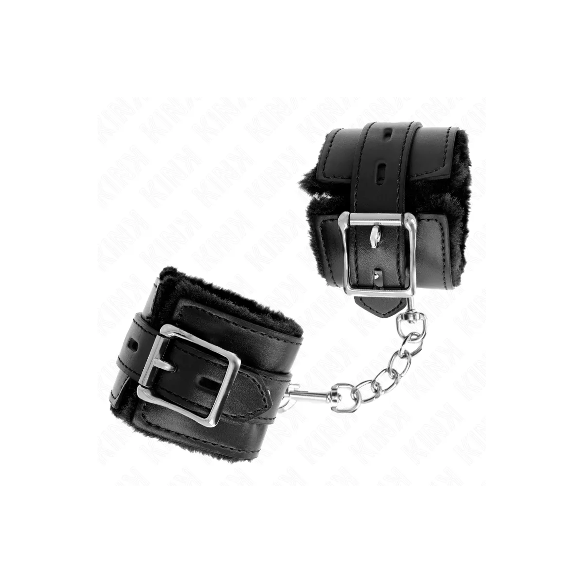 Fesseln mit Quadratischen Löchern, Schwarz und Schwarz, Gürtel 17-29 cm X 6 cm von Kink Wrist Restraint | Fesselliebe.de